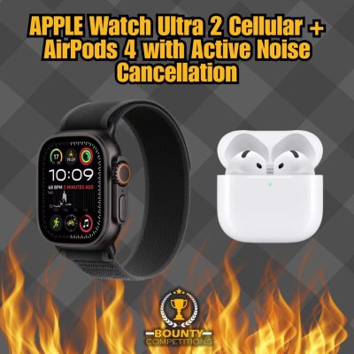 🎧 APPLE Watch Ultra 2 Cellular Black Titanium Case with Black Trail Loop + AirPods 4 with Active Noise Cancellation 🎧