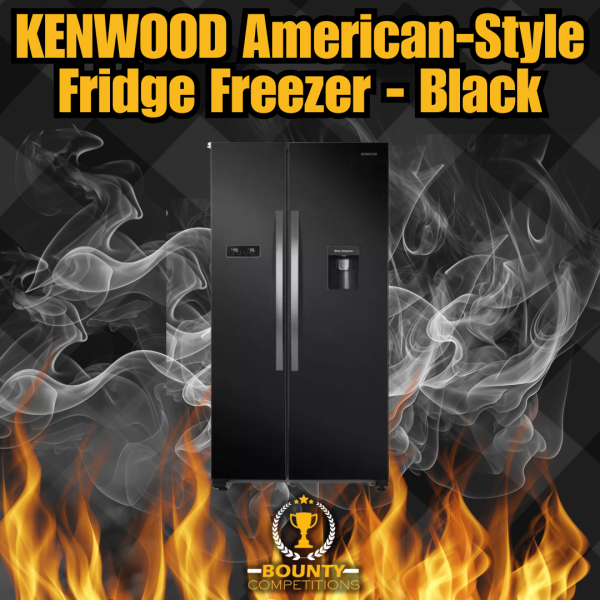 Won KENWOOD American-Style Fridge Freezer – Black