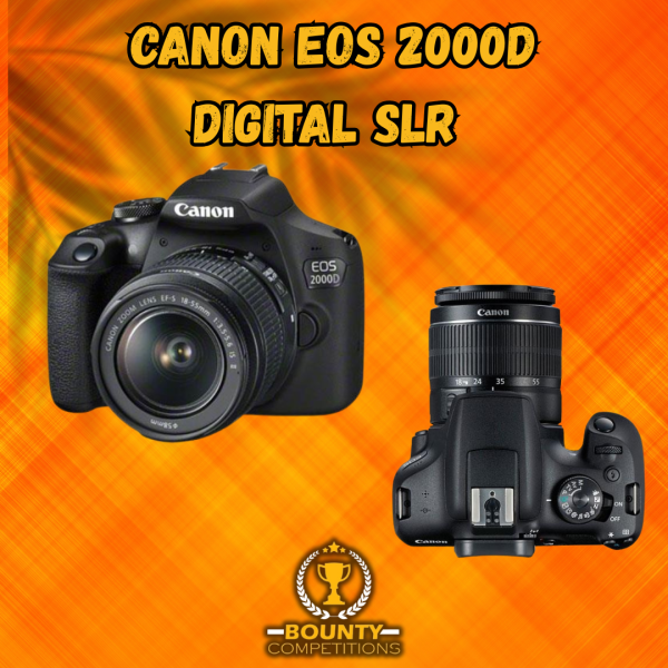 Won Canon EOS 2000D Digital SLR with EF-S 18-55mm IS II Lens