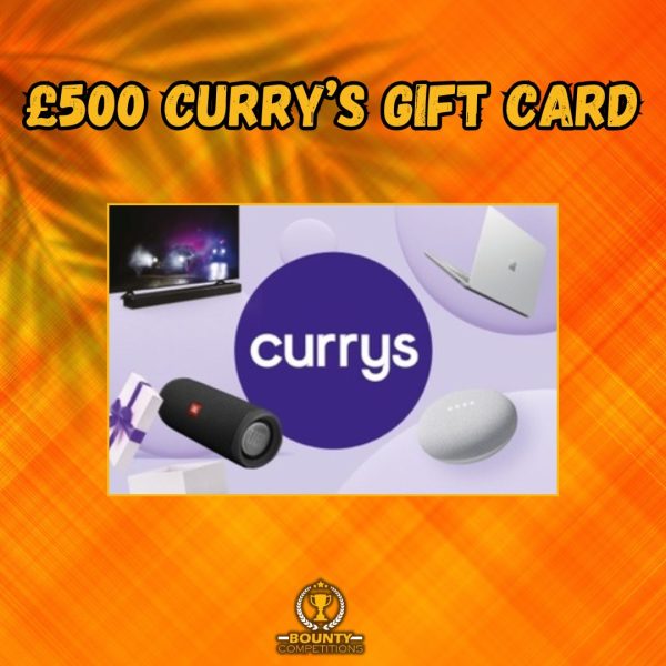 Won ⚙️ £500 Curry’s Gift Card ⚙️