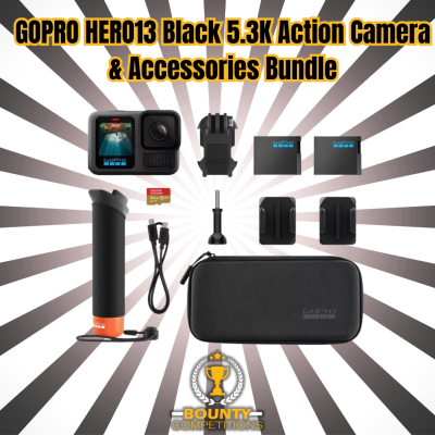 GOPRO HERO13 Black 5.3K Action Camera & Accessories Bundle🎥📷🤳🏼