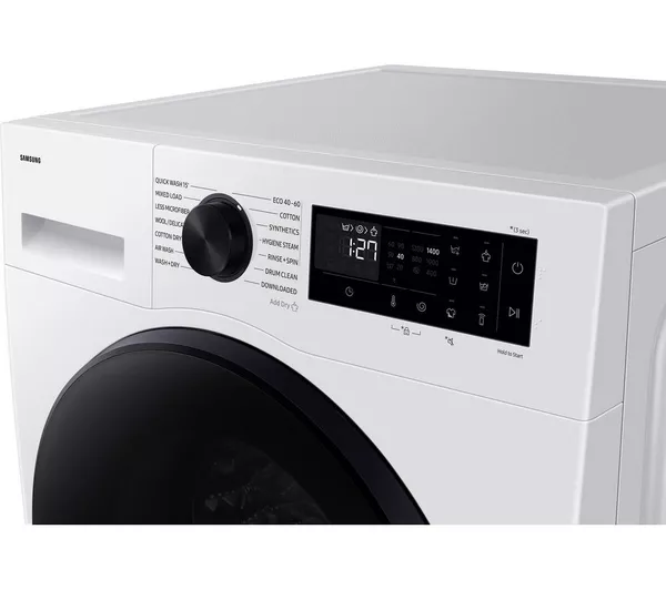 👚 SAMSUNG Series 5 AI Energy WiFi-enabled 9 kg Washer Dryer - White OR Black 👚