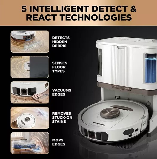 🧹 SHARK PowerDetect NeverTouch Pro 2-in-1 Robot Vacuum Cleaner 🧹