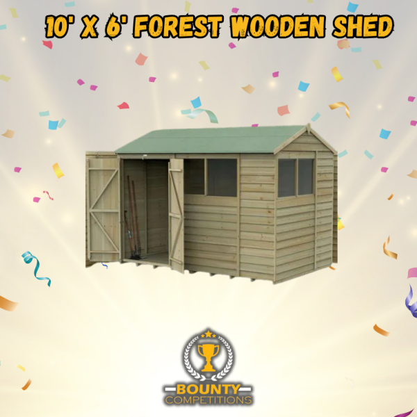 10' x 6' Forest Wooden Shed