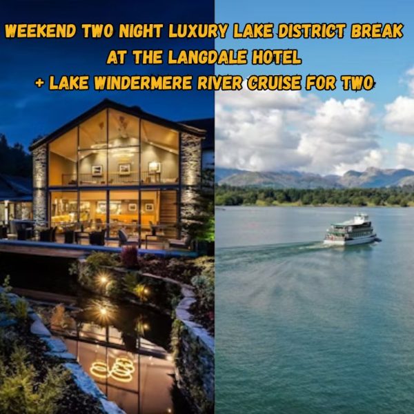 Weekend Two Night Luxury Lake District Break at The Langdale Hotel and Hop On/Off Lake Windermere River Cruise for Two