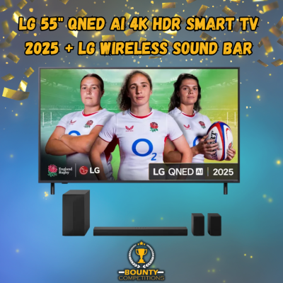 LG 55" QNED AI 4K HDR Smart TV 2025 + LG Wireless Sound Bar🔊📺