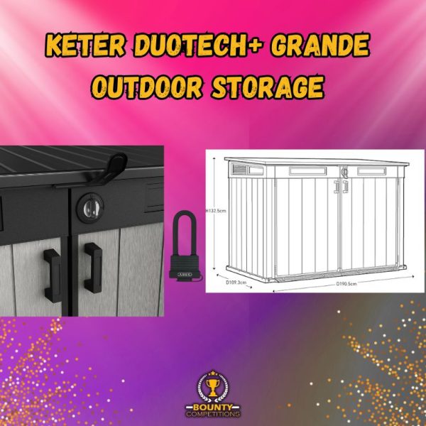 🏡 Keter Duotech+ Grande Outdoor Storage 🏡