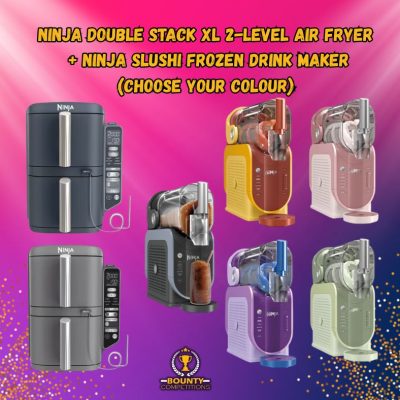 🍟 Ninja Double Stack XL 2-Level Air Fryer + Ninja SLUSHi Frozen Drinks Maker🍹