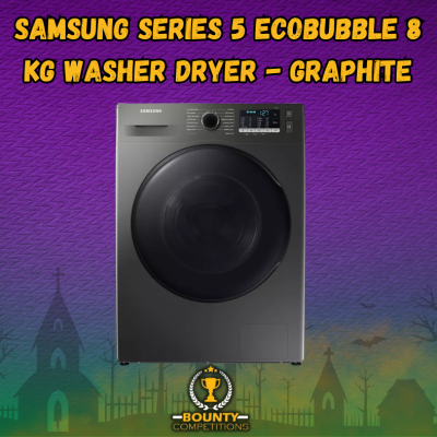 SAMSUNG Series 5 ecobubble 8 kg Washer Dryer - Graphite