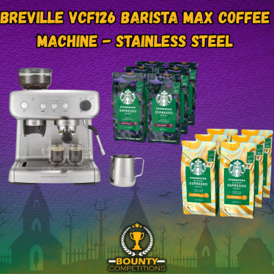 BREVILLE VCF126 Barista Max Coffee Machine + Starbucks Coffee Beans🫘♨️