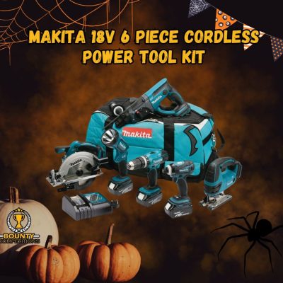 🔦 Makita 18V 6 Piece Cordless Power Tool Kit with 3x 4.0Ah Batteries 🔦
