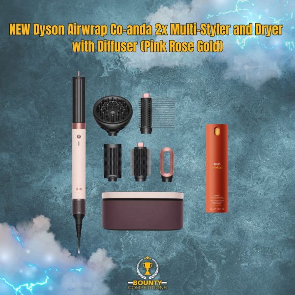 🪮 NEW Dyson Airwrap Co-anda2x Multi-Styler and Dryer with Diffuser (Pink Rose Gold) 🪮