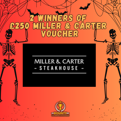 **2 Winners** £250 Miller & Carter Voucher #9🧑‍🍳