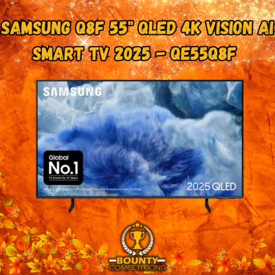 SAMSUNG Q8F 55" QLED 4K Vision AI Smart TV 2025 📺🌈