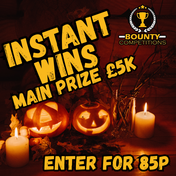 Won 🎃INSTANT WIN PRIZES – END PRIZE £5K🎃