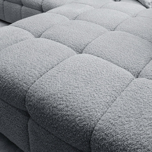 🛋️ Bubble Tufted Boucle RH Facing Corner Sofa (Winner Chooses Colour) 🛋️