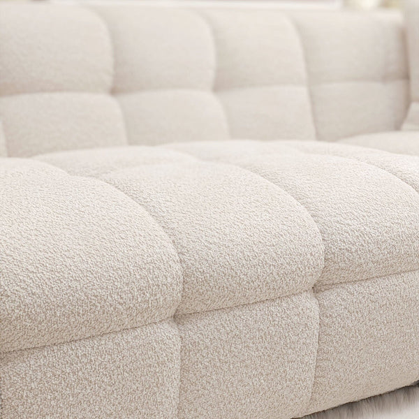 🛋️ Bubble Tufted Boucle RH Facing Corner Sofa (Winner Chooses Colour) 🛋️
