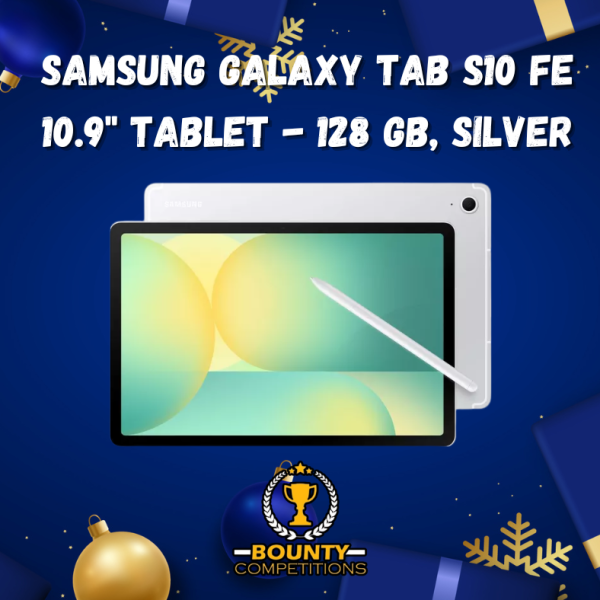 Won SAMSUNG Galaxy Tab S10 FE 10.9″ Tablet – 128 GB, Silver💻