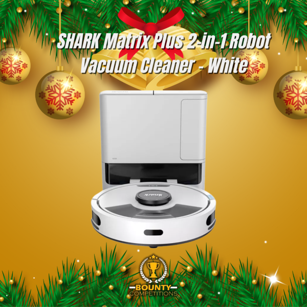 Won SHARK Matrix Plus 2-in-1 Robot Vacuum Cleaner – White🧹🧽