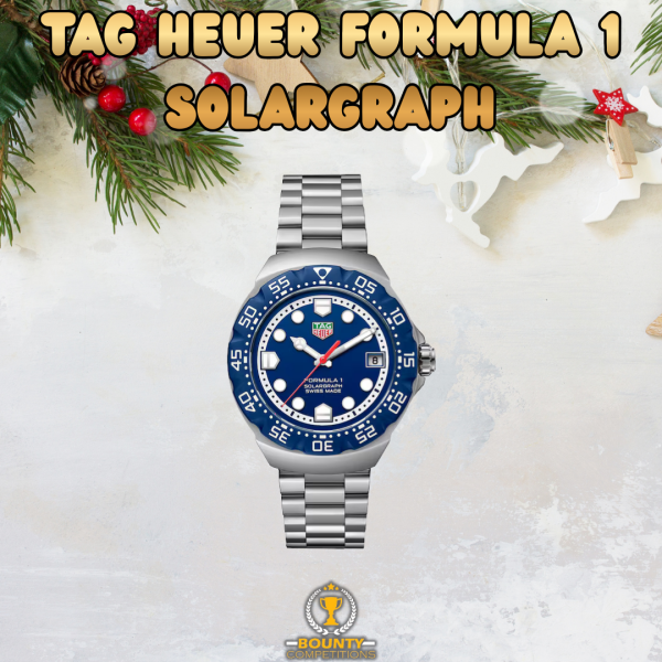 Won ⌚TAG Heuer Formula 1 Solargraph 38mm Mens Watch Blue⌚