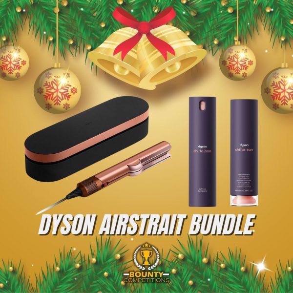 Won 🪮 Dyson Airstrait Dryer and Straightener Amber Silk / Pink Champagne Bundle 🪮