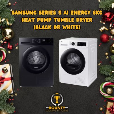👖 SAMSUNG Series 5 AI Energy 8kg Heat Pump Tumble Dryer (Black or White) 👖