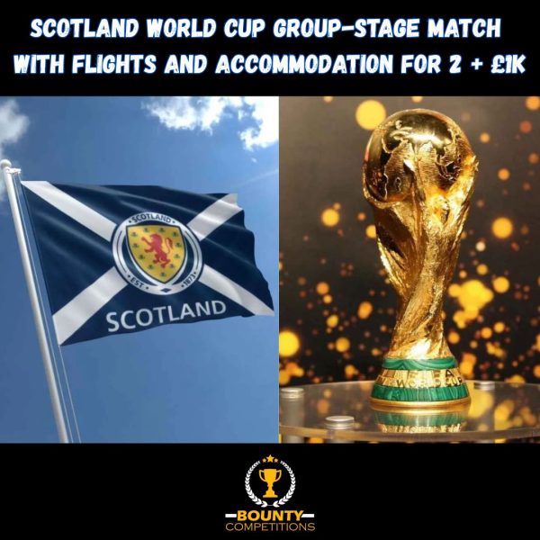 🔴⚽️ Scotland World Cup Group-Stage Match With Flights and Hotel Stay For 2 ⚽️