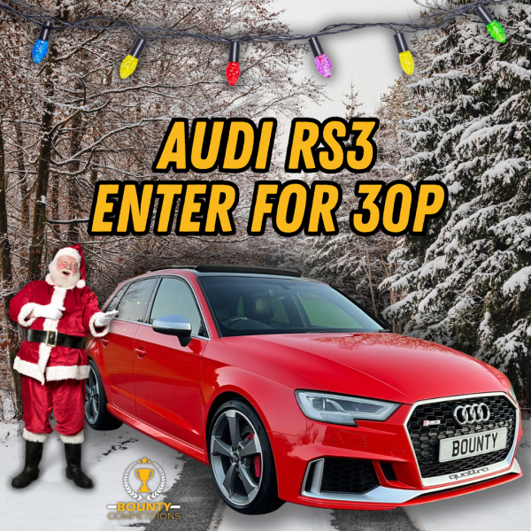 Won 🎅Audi RS3 Quattro S Tronic + £1K🎅