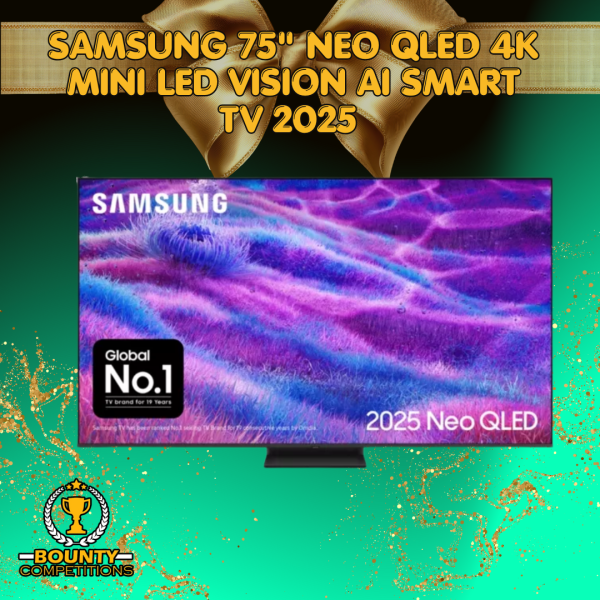 Won SAMSUNG 75″ Neo QLED 4K Mini LED Vision AI Smart TV 2025 📺