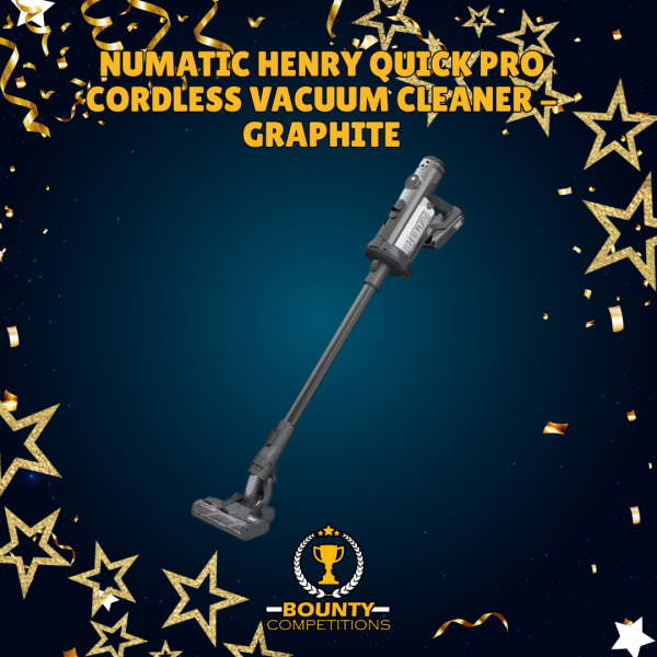 Won NUMATIC Henry Quick Pro Cordless Vacuum Cleaner – Graphite🧹