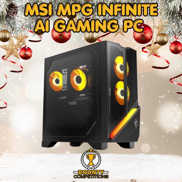 Won 🖱️MSI MPG Infinite Z3 AI Gaming PC – AMD Ryzen 9, RTX 5070 Ti, 2 TB SSD🖱️