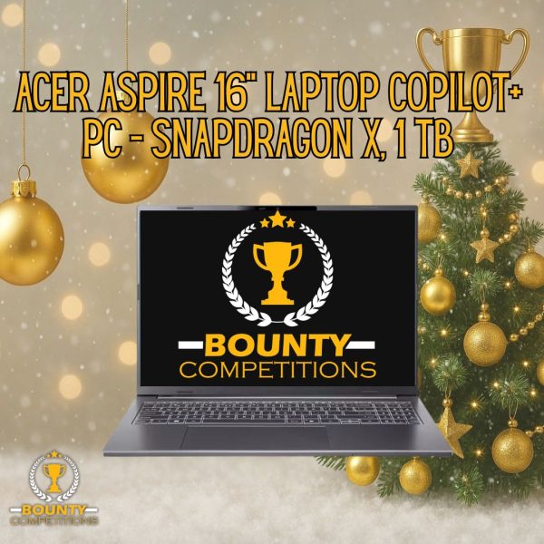 Won ๐ป ACER Aspire 16 AI 16″ Laptop, Copilot+ PC – Snapdragon X, 1 TB SSD, Grey ๐ป