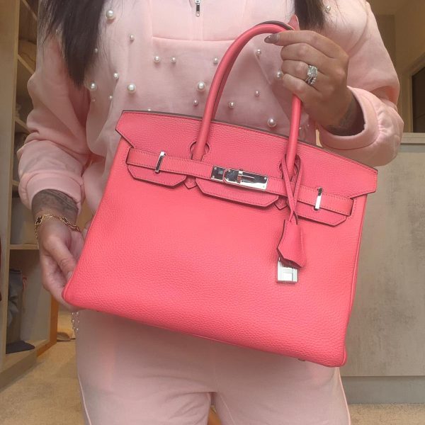 HERMÈS ROSE LIPSTICK TOGO BIRKIN 30 BAG 🩷