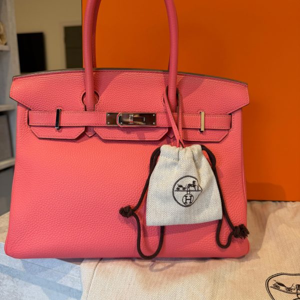 HERMÈS ROSE LIPSTICK TOGO BIRKIN 30 BAG 🩷